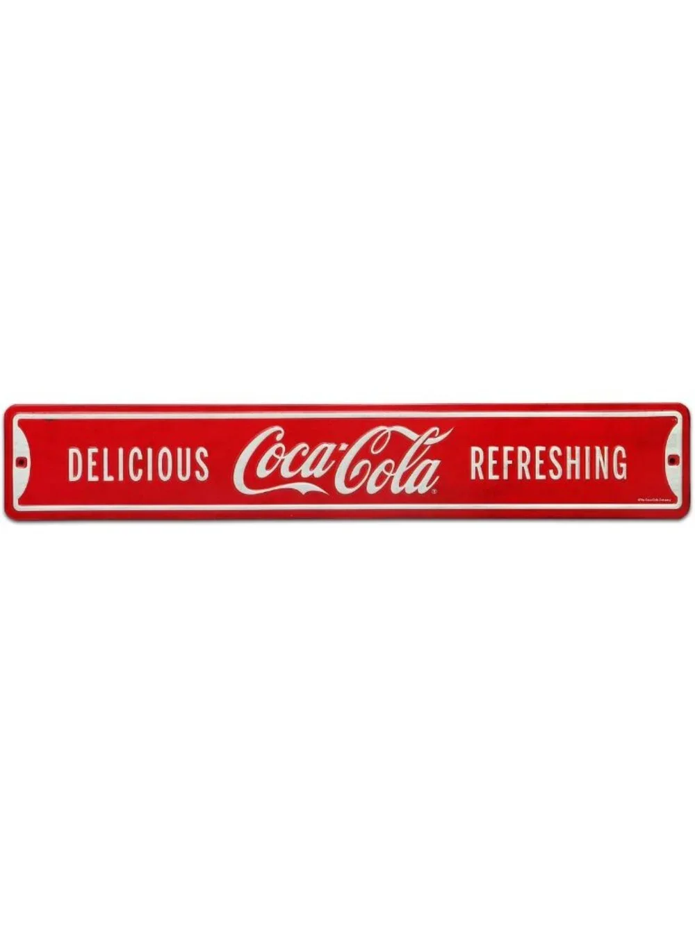 Vintage Embossed Metal Street Sign - Refreshing Soda Decor for Home or Bar